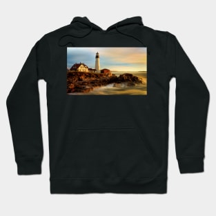 Portland Head Lighthouse At Dawn Hoodie